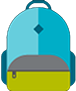 icon of a student backpack